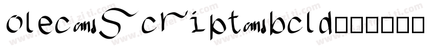 olec script bcld字体转换